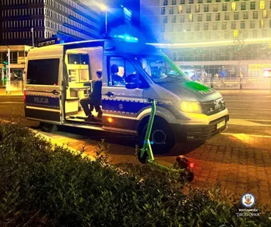 Dwie noce kontroli w Warszawie. 33 osoby na hulajnogach po alkoholu