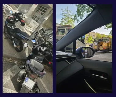 Na Mokotowie jeden motocyklista na chodniku, a policja odkryła drugiego bez prawa jazdy