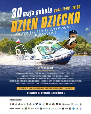 Dzień Dziecka na komisariacie w Warszawie - wodniacy szykują piknik
