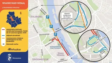 Weekend zamkniętych ulic w Warszawie - biegacze i Wianki zatrzymają ruch