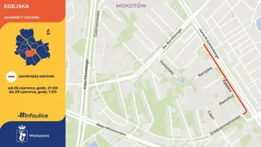 Weekendowy remont Egejskiej. Potem wrócą progi i wyniesione zebry