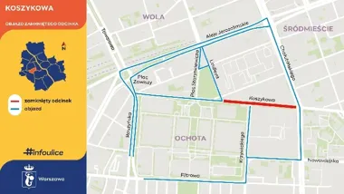 Kierowcy stracą przejazd przez Koszykową. Autobus 159 pojedzie inaczej