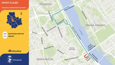 Wjazd na most zniknie na lato. Rusza remont przy Nowym Zjeździe