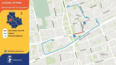 Żytnia zwęża przejazd, a piesi dostają bezpieczny korytarz na jezdni